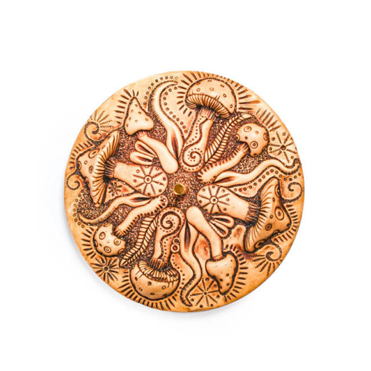 Mystical Mushroom Resin Incense Holder