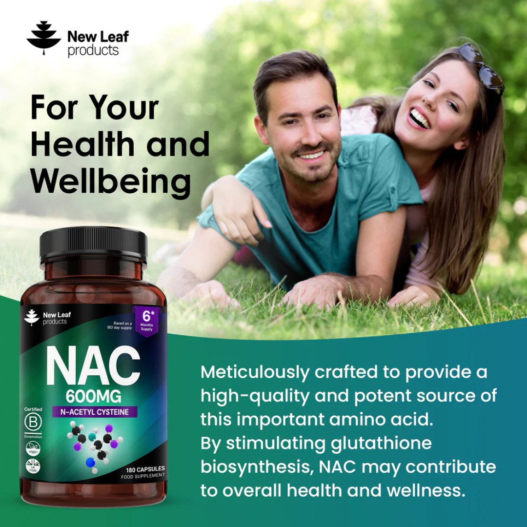 NAC Capsules 600mg – N-Acetyl Cysteine
