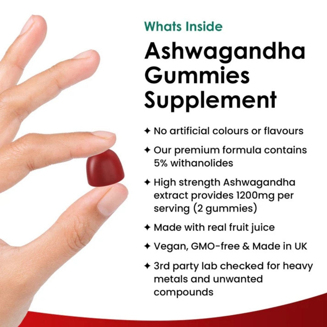 Ashwagandha Gummies 1200mg – 5% Withanolides