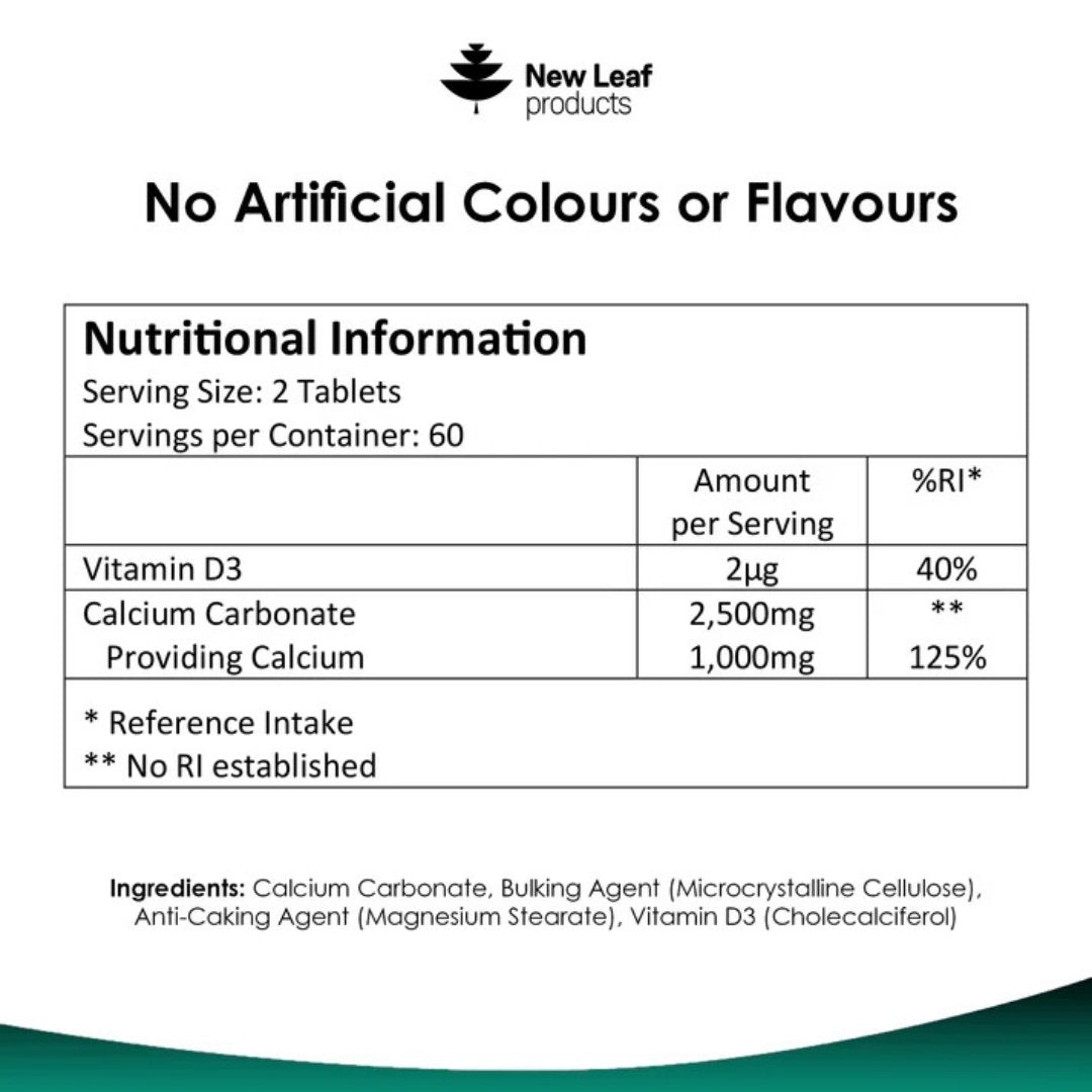 Calcium & Vitamin D Tablets 1000mg
