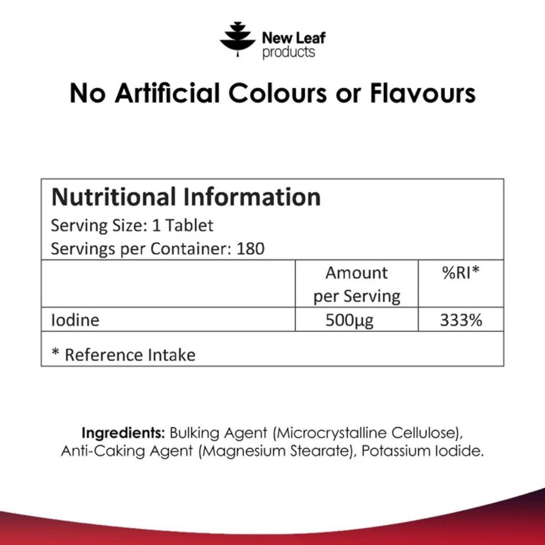 Iodine 500mcg Tablets – Potassium Iodide