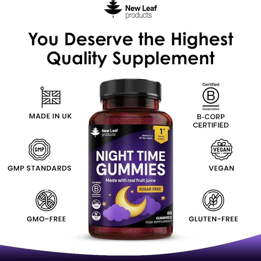 Night Time Sleep Gummies – Sugar Free