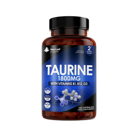 New Leaf - Taurine Capsules with Vitamins B1, B12, D3