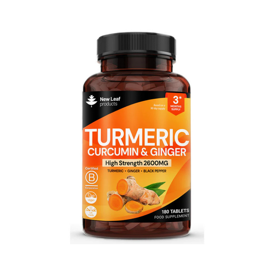 New Leaf - Turmeric Curcumin & Ginger Tablets High Strength