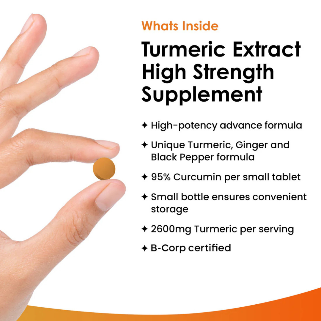 New Leaf - Turmeric Curcumin & Ginger Tablets High Strength