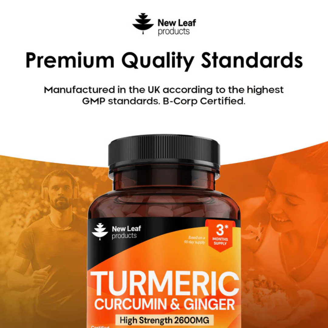 New Leaf - Turmeric Curcumin & Ginger Tablets High Strength