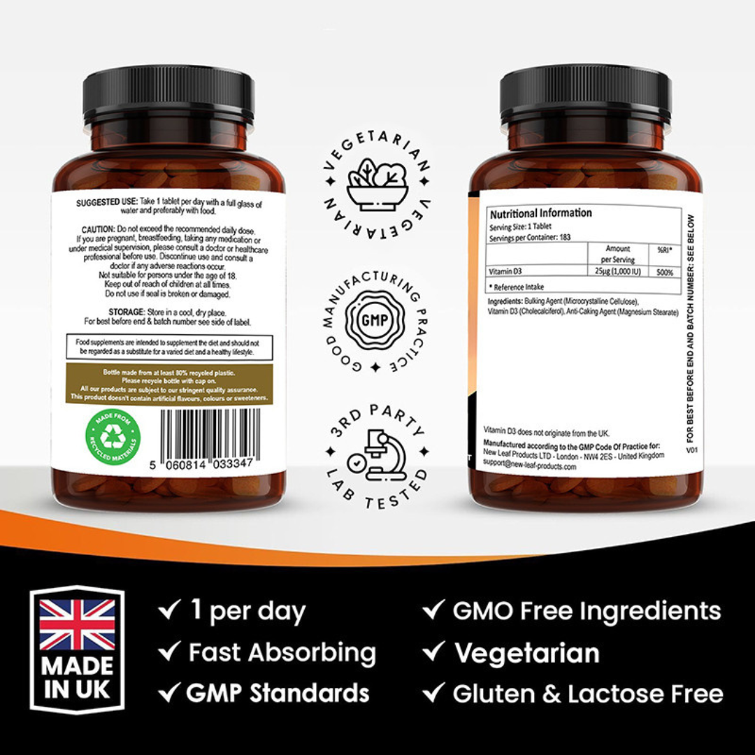 New Leaf D3 Tablets