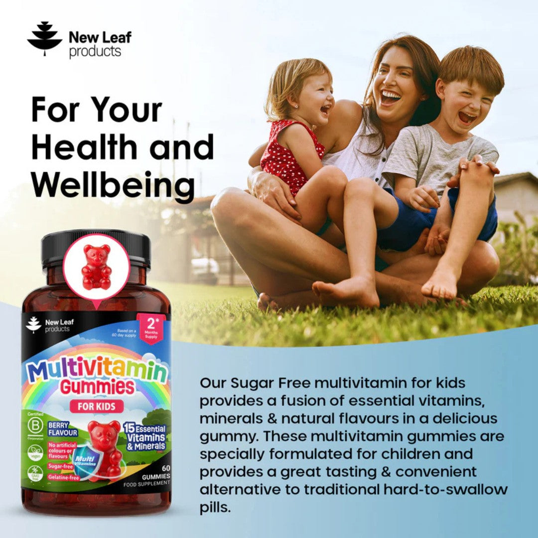 Kids Multivitamin Gummies – 15 Essential Vitamins & Minerals