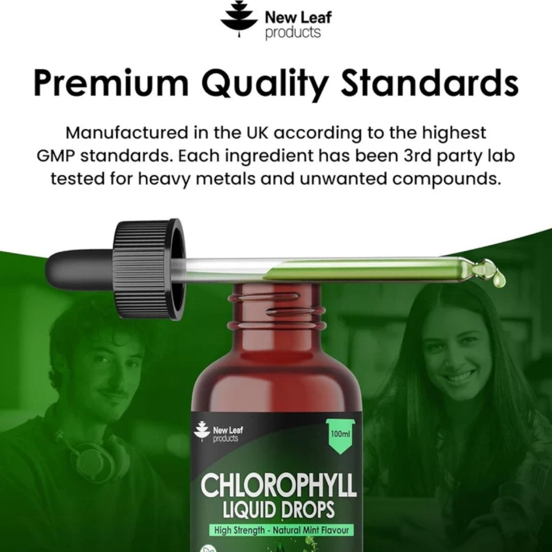 Chlorophyll Liquid Drops 15mg | Natural Mint Flavour