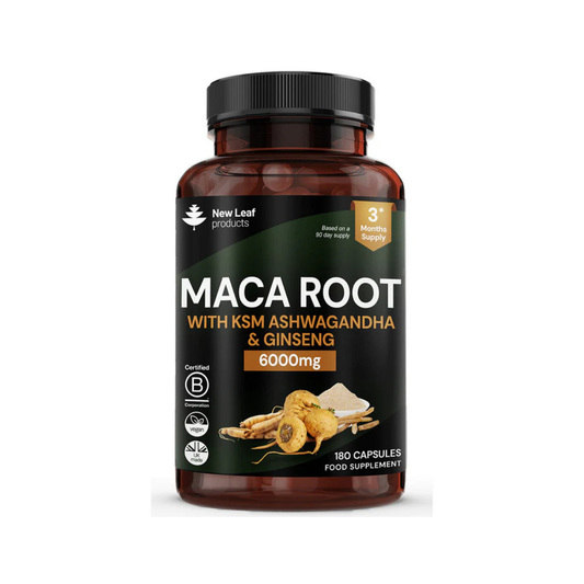 New Leaf - Maca Root Capsules with KSM Ashwagandha & Ginseng