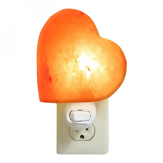 Night Light Heart Shape Salt Lamp