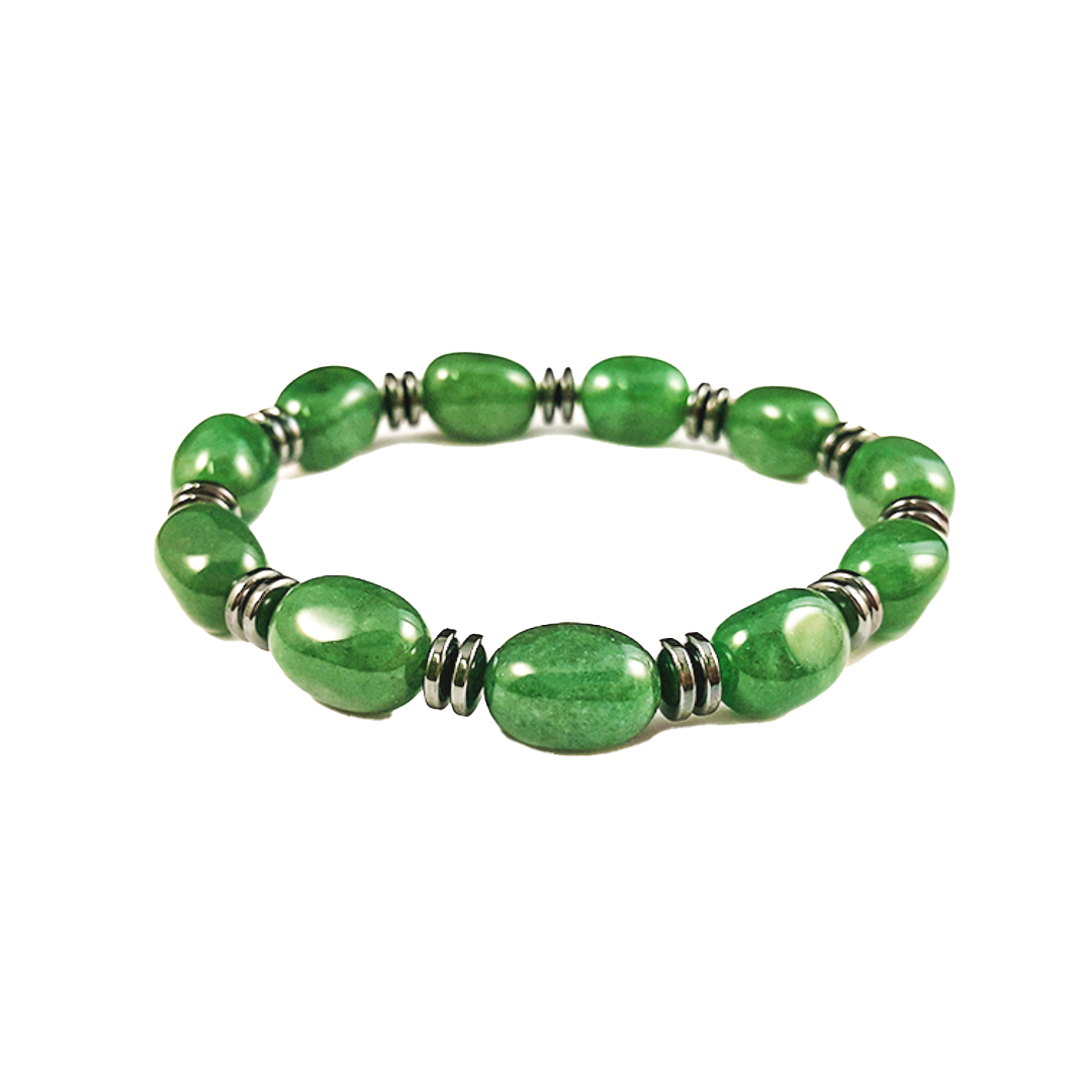 Nugget & Haematite Abacus Bracelet