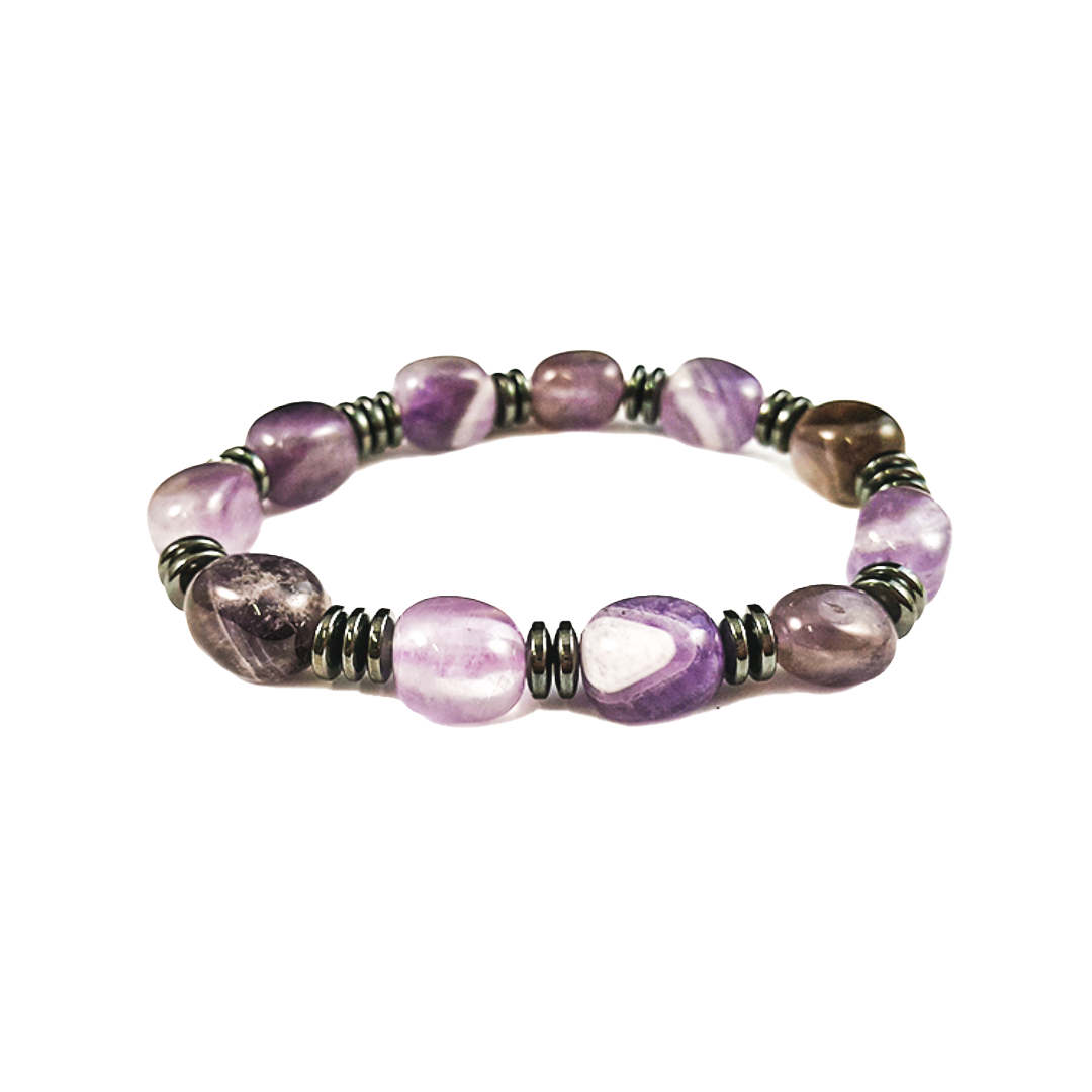 Nugget & Haematite Abacus Bracelet