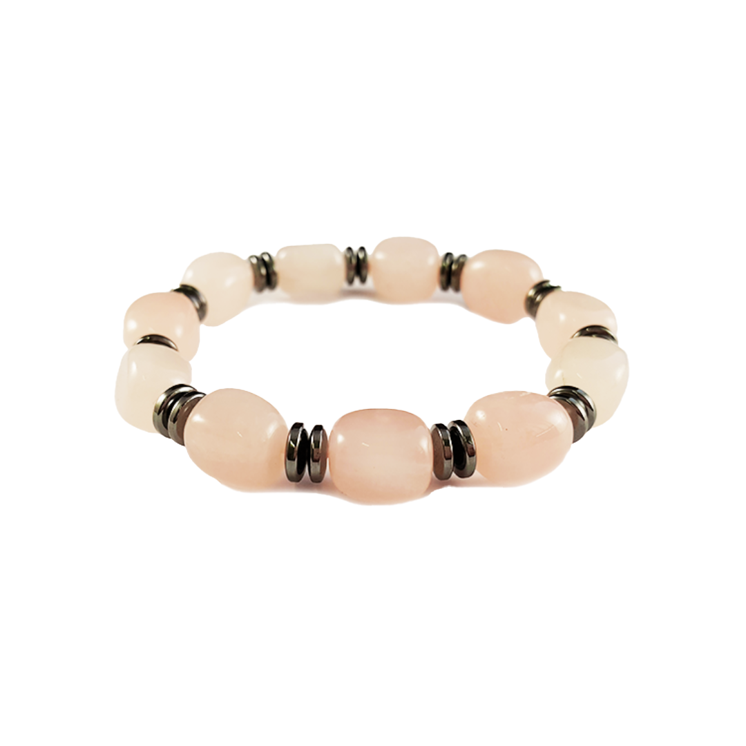 Nugget & Haematite Abacus Bracelet