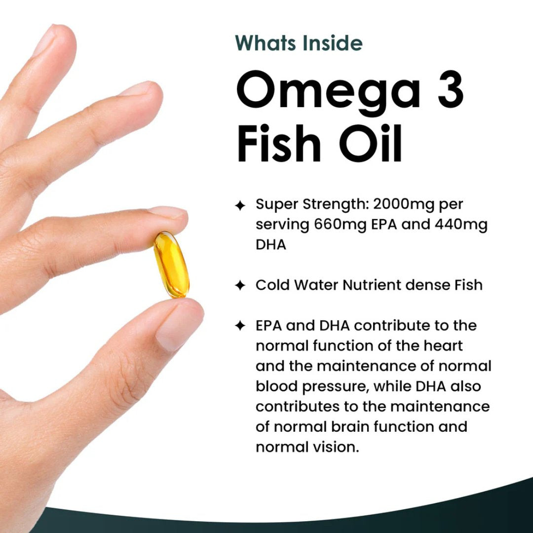 Omega-3 Fish Oil Softgels 2000mg (EPA 660mg & DHA 440mg)