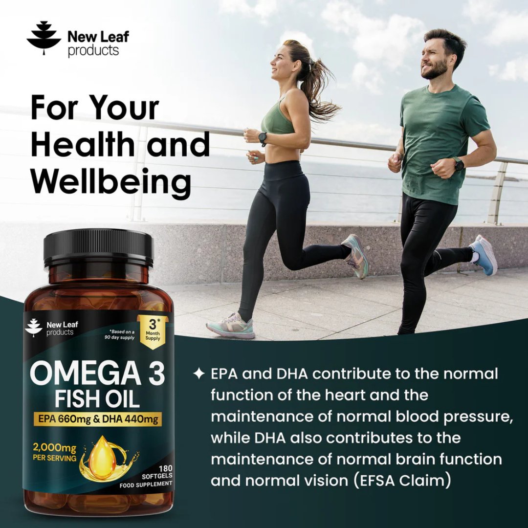 Omega-3 Fish Oil Softgels 2000mg (EPA 660mg & DHA 440mg)