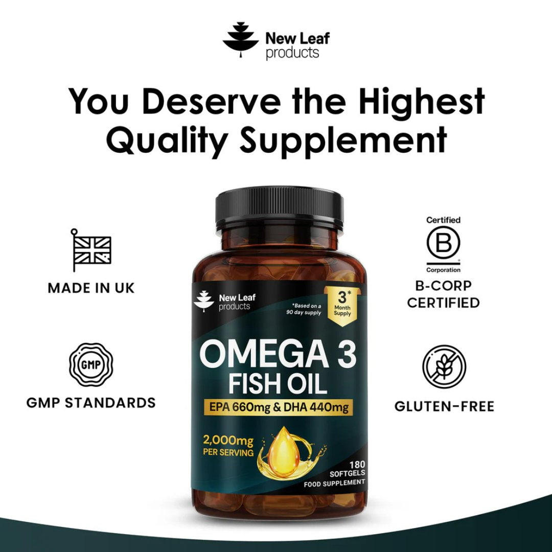 Omega-3 Fish Oil Softgels 2000mg (EPA 660mg & DHA 440mg)