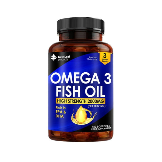 Omega-3 Fish Oil Softgels 2000mg with Vitamin E (EPA 360mg & DHA 240mg)