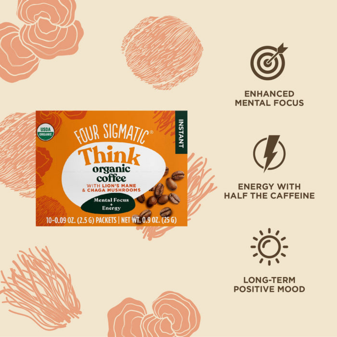 Think Organic Coffee with Lions Mane & Chaga Mushrooms