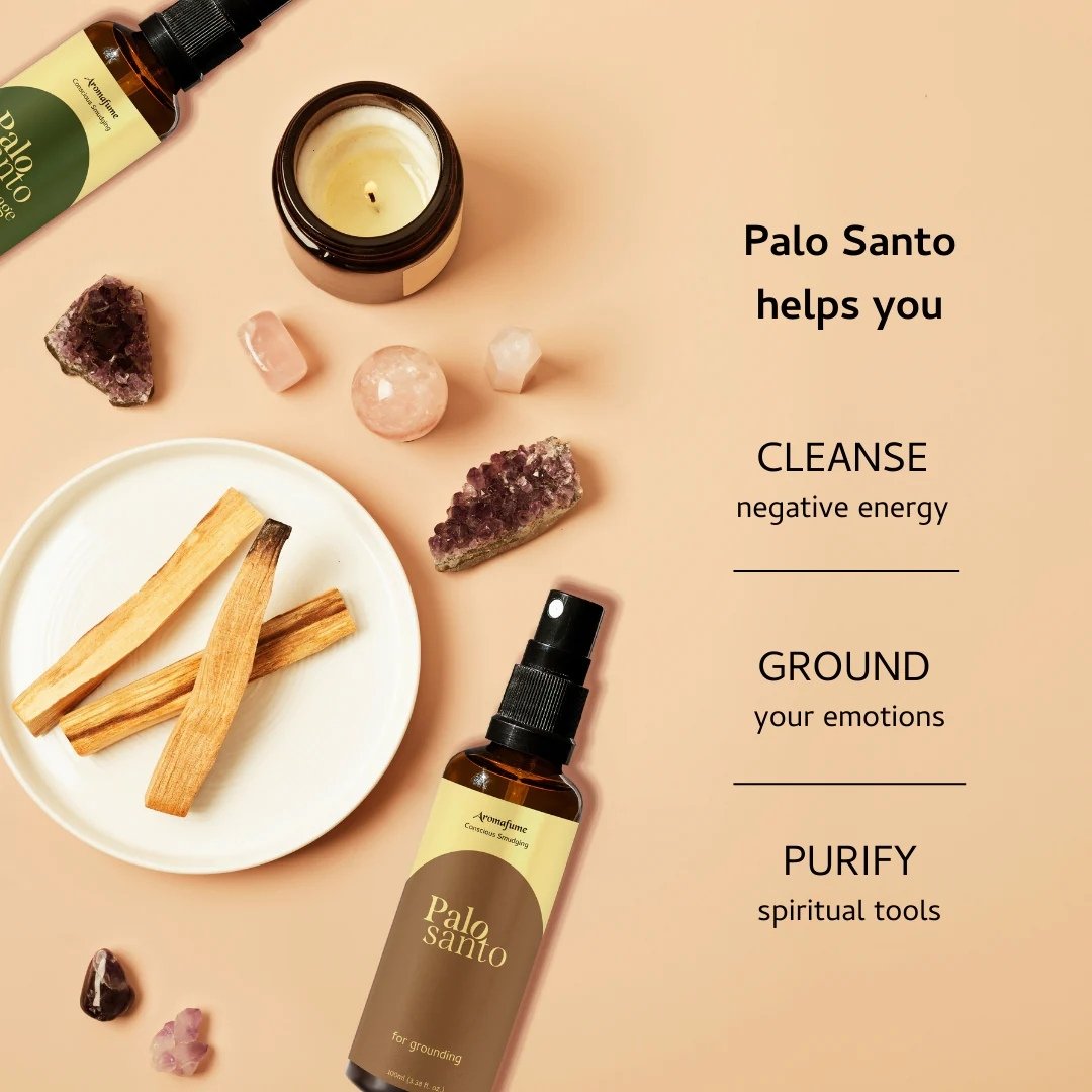 Palo Santo & Sandalwood Smudge Spray 100ml – Good Luck