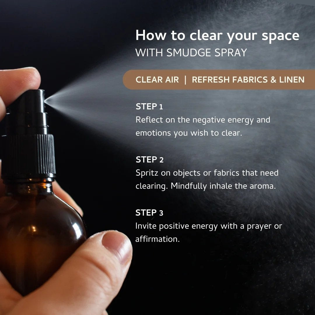 Palo Santo & Sandalwood Smudge Spray 100ml – Good Luck