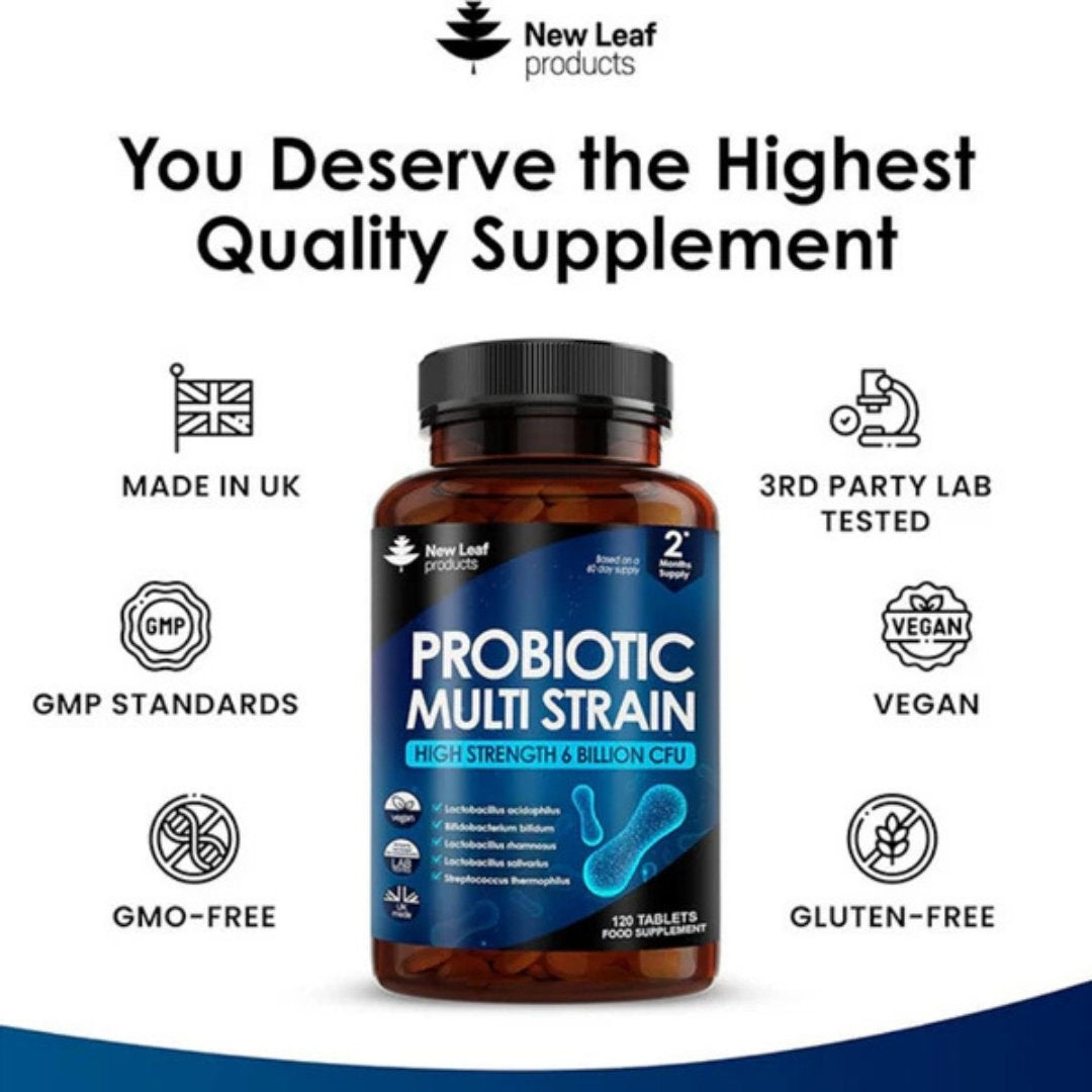 Probiotic Multi-Strain Tablet 6 Billion CFU