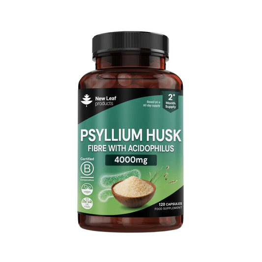 Psyllium Husk Capsules 4000mg – Fibre with Acidophilus