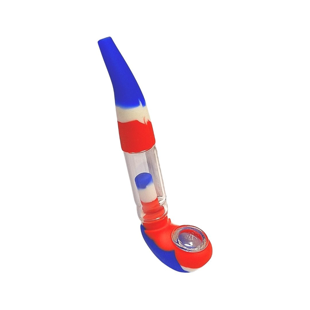 Silicone Glass Bubbler Pipe – 15.5cm