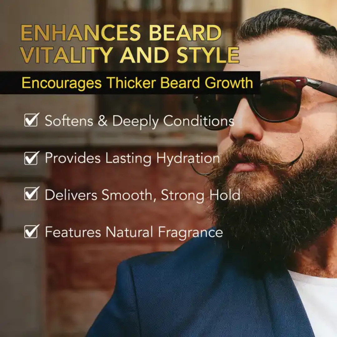 Sefudun Beard Growth Serum Set | Beard Thickening & Hair Growth Kit 60ml