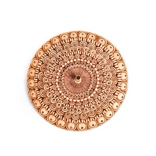 Serene Circles Resin Incense Holder