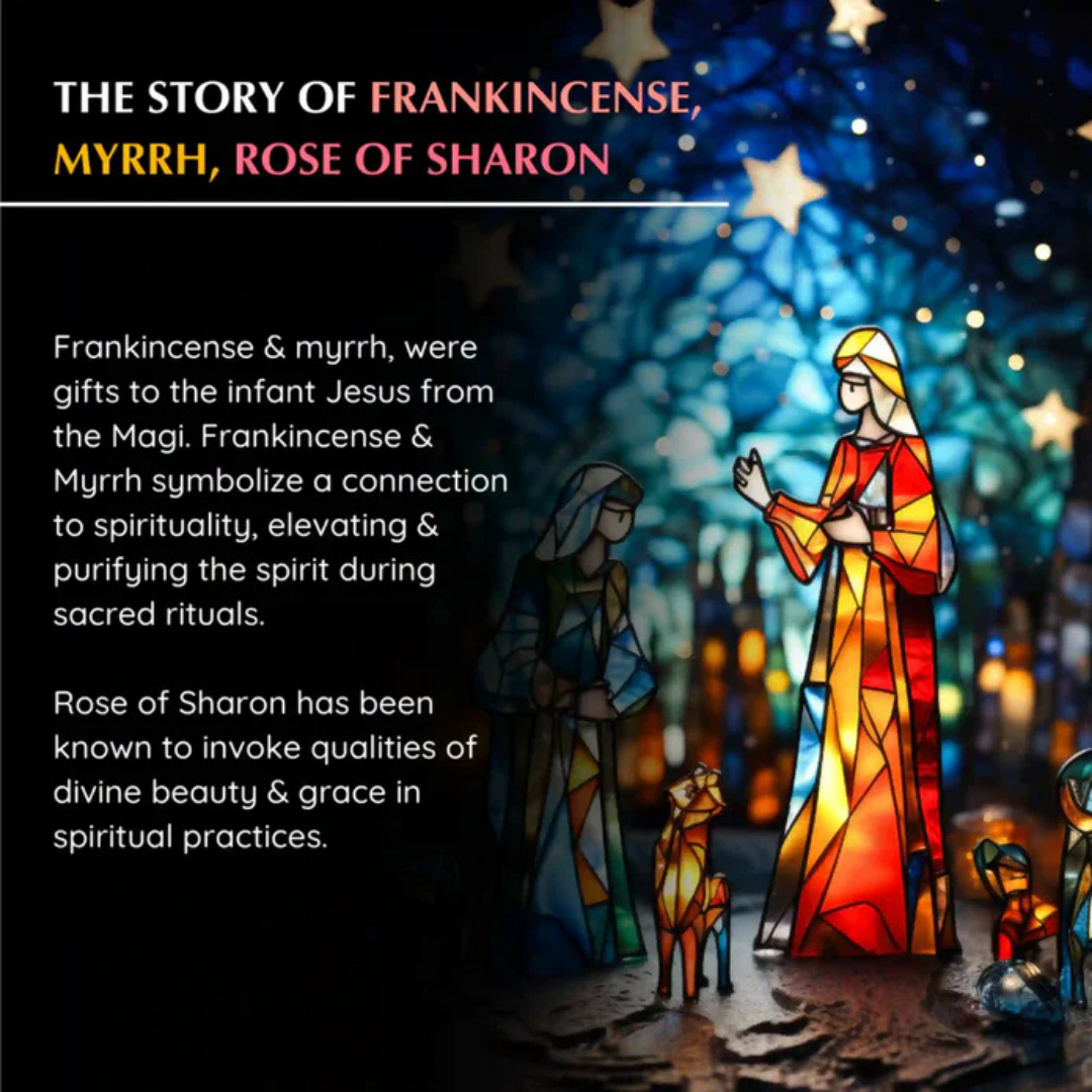 Frankincense, Myrrh, and Rose of Sharon Anointing Oils Gift Set