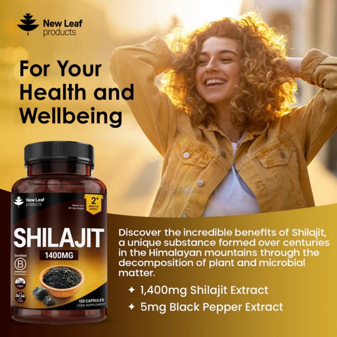 Shilajit 1400mg Capsules (20:1 Extract)