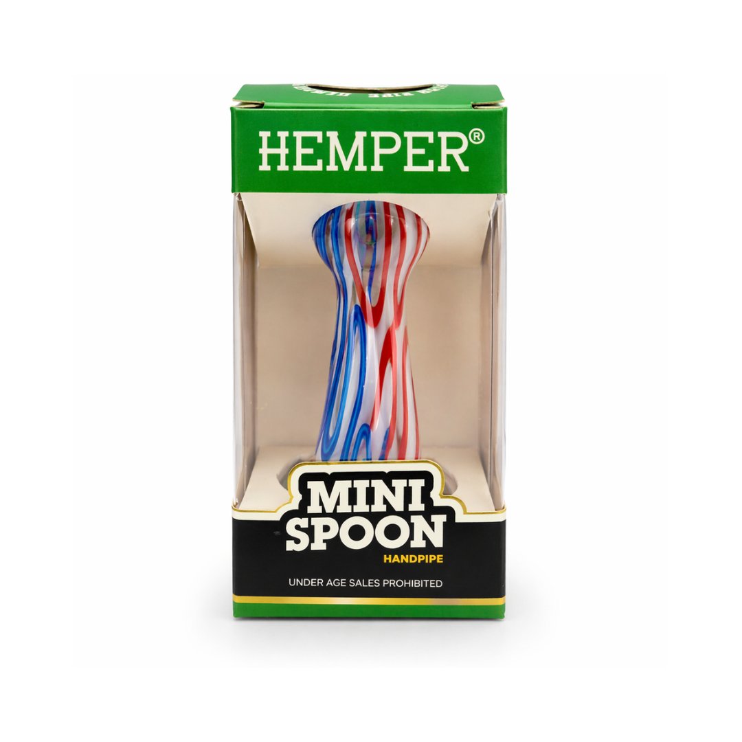 Hemper Mini Spoon Glass Pipe – Assorted Colours