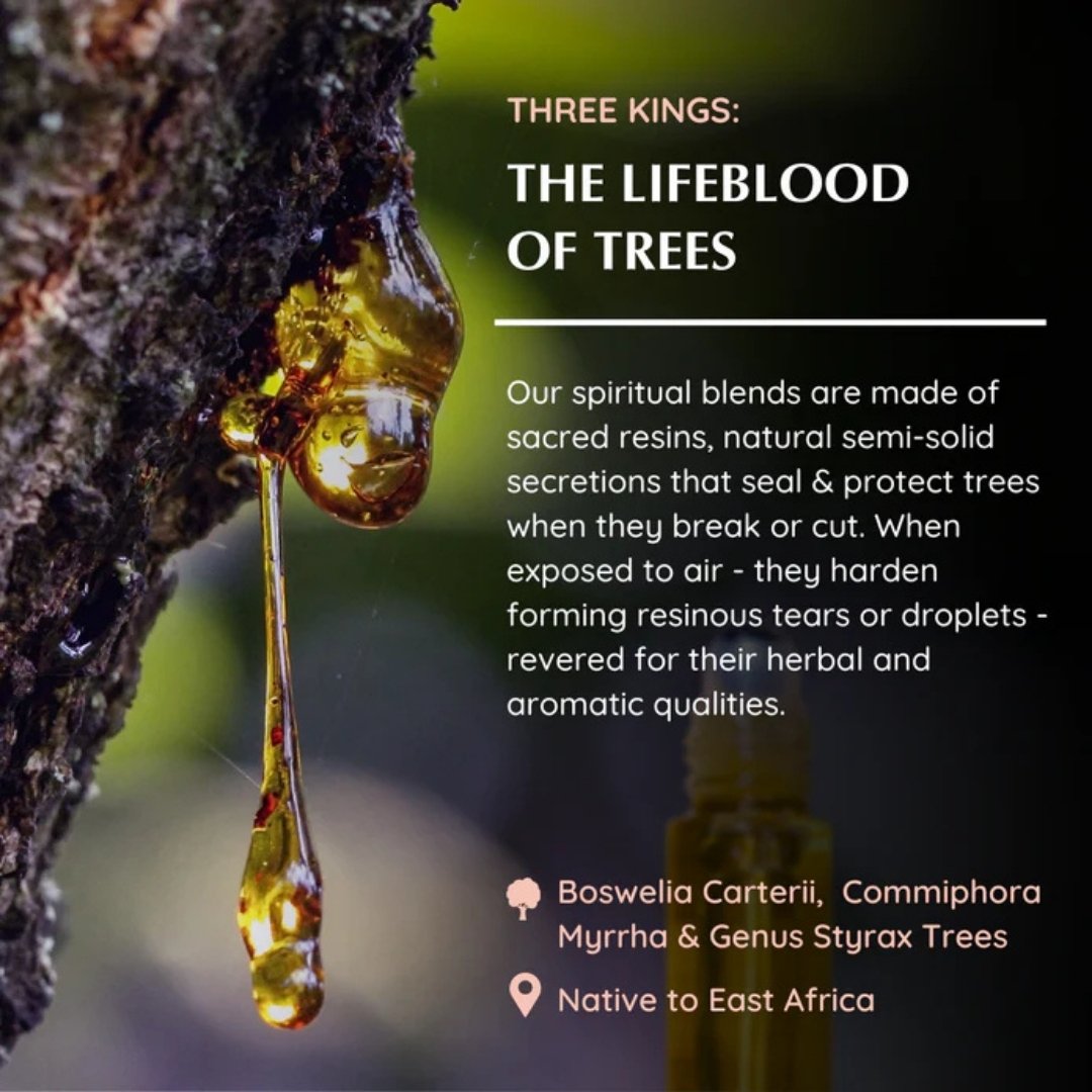 Three Kings Roll On Perfume – Frankincense, Myrrh & Benzoin