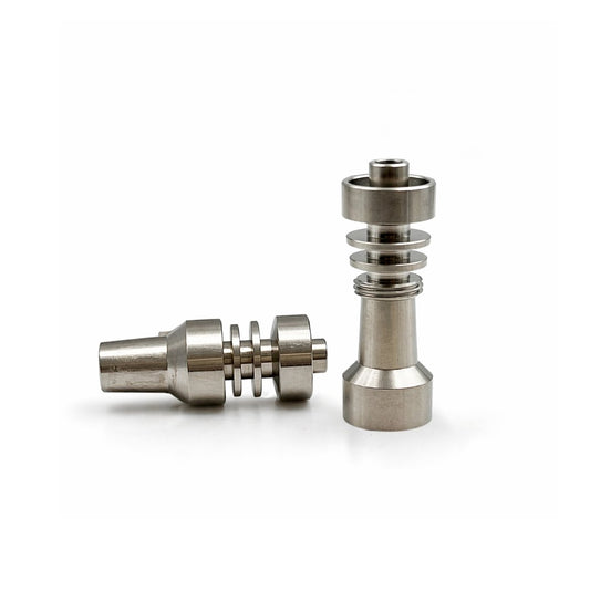Titanium Domeless 2-in-1 Dab Nail – 14mm Female / 10mm Male