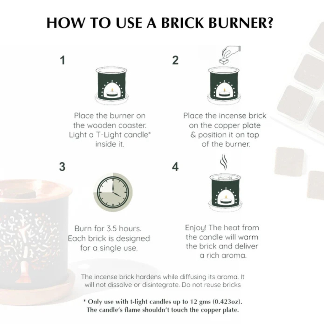 Tree of Life Incense Brick Burner