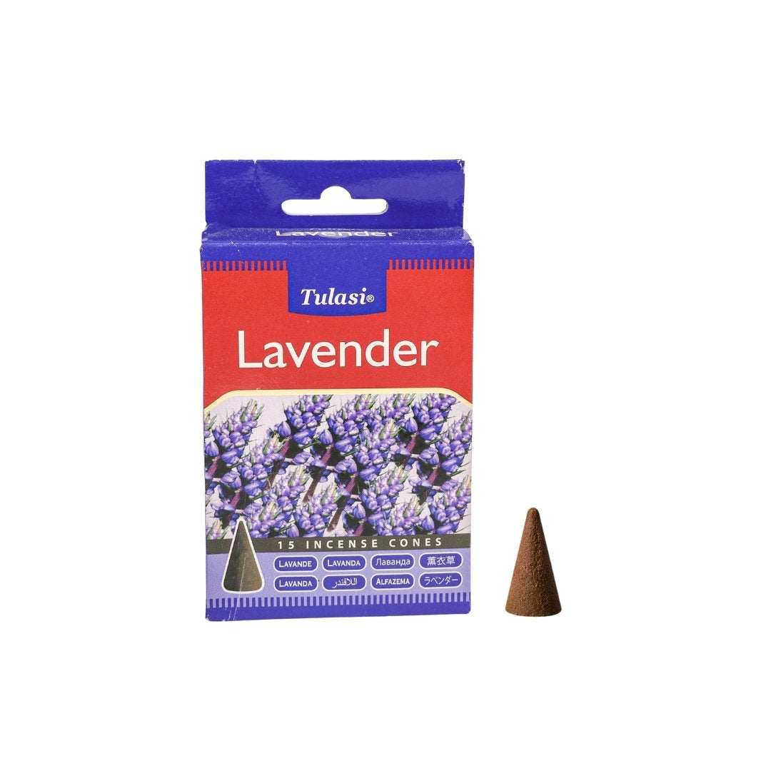 Lavender Incense Cones (15) – Tulasi