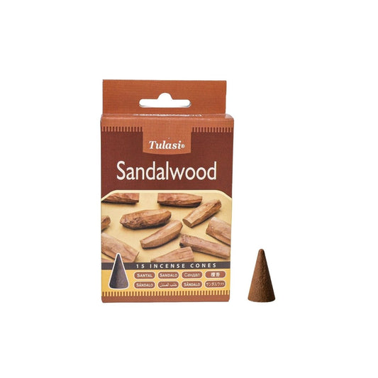 Sandalwood Incense Cones (15) – Tulasi