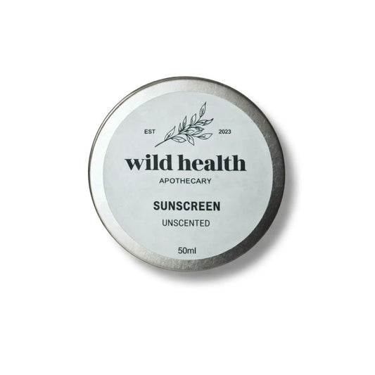 Unscented Natural Sunscreen 50ml – SPF Protection
