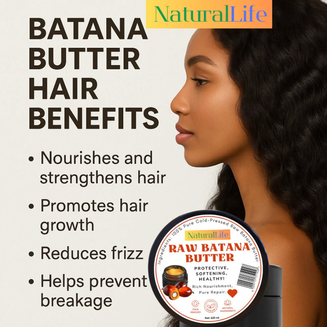 NaturalLife 100% Pure Cold-Pressed Raw Batana Butter 120ml