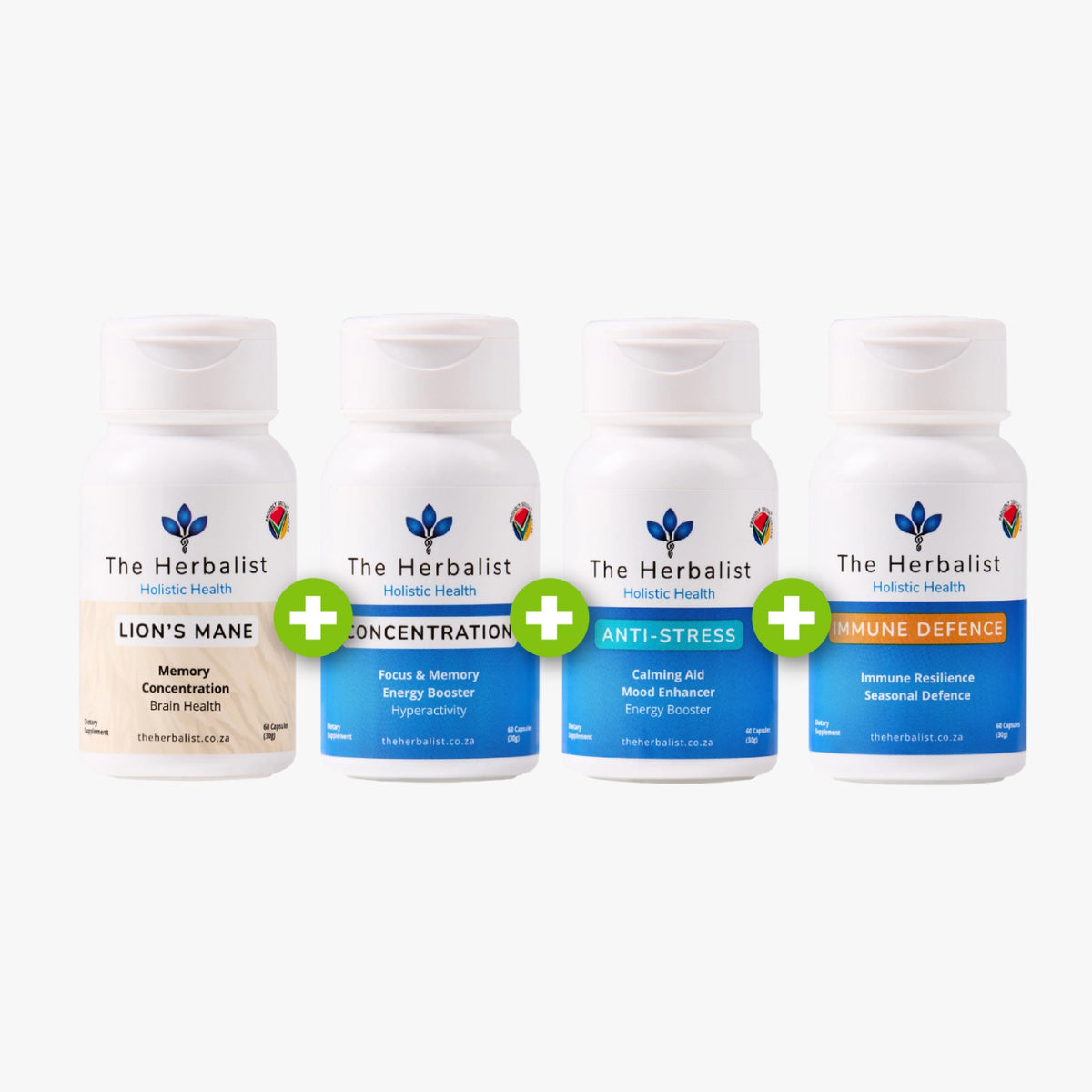 Student Bundle - Lions Mane , Concentration , Immune Defence & Anti-Stress capsules