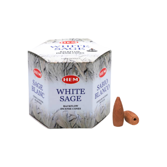 White Sage Backflow Incense Cones 40