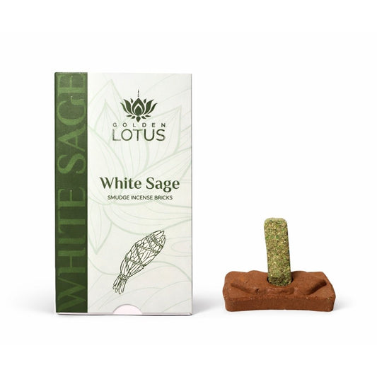 White Sage Smudge Incense Bricks – Golden Lotus