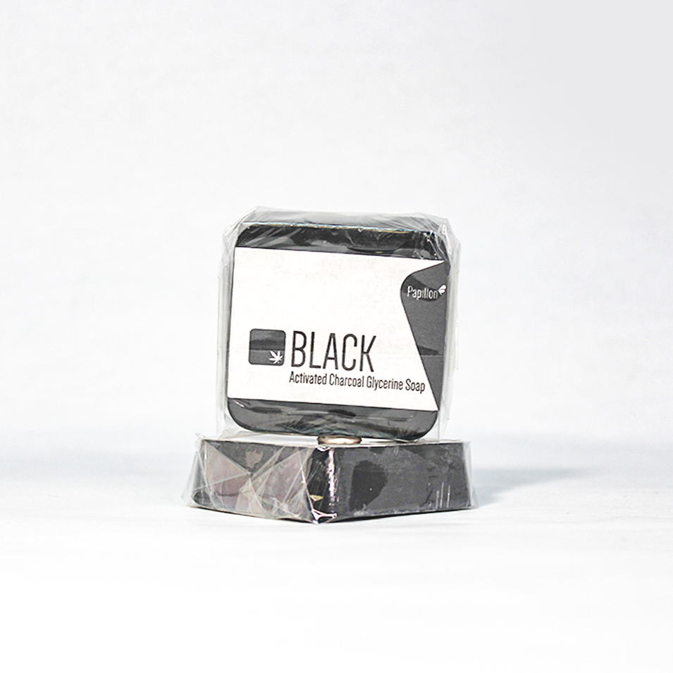Papillon Black Activated Charcoal Soap 50g