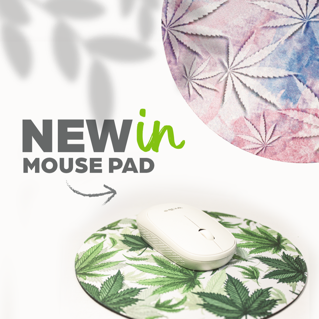 Cannabis Leaf Mouse Pads