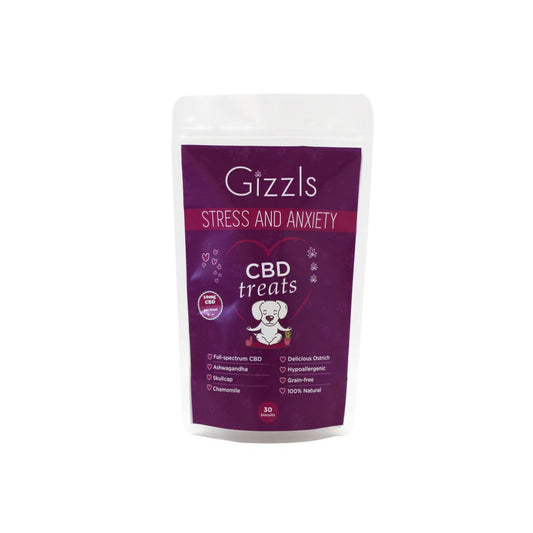 Gizzls Stress & Anxiety CBD Dog Treats for Big Dogs