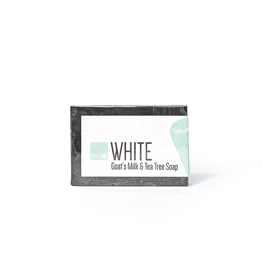 Papillon White Goat's Milk & Tea Tree Soap 100g